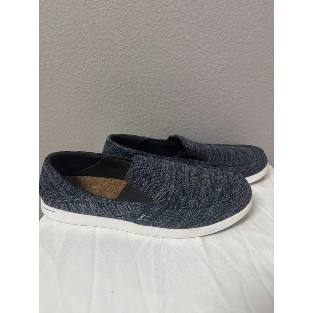 Reef Mens 12 Cushion Bounce Matey Knit Loafers Navy Blue Slip On RF0A3YN1 Casual